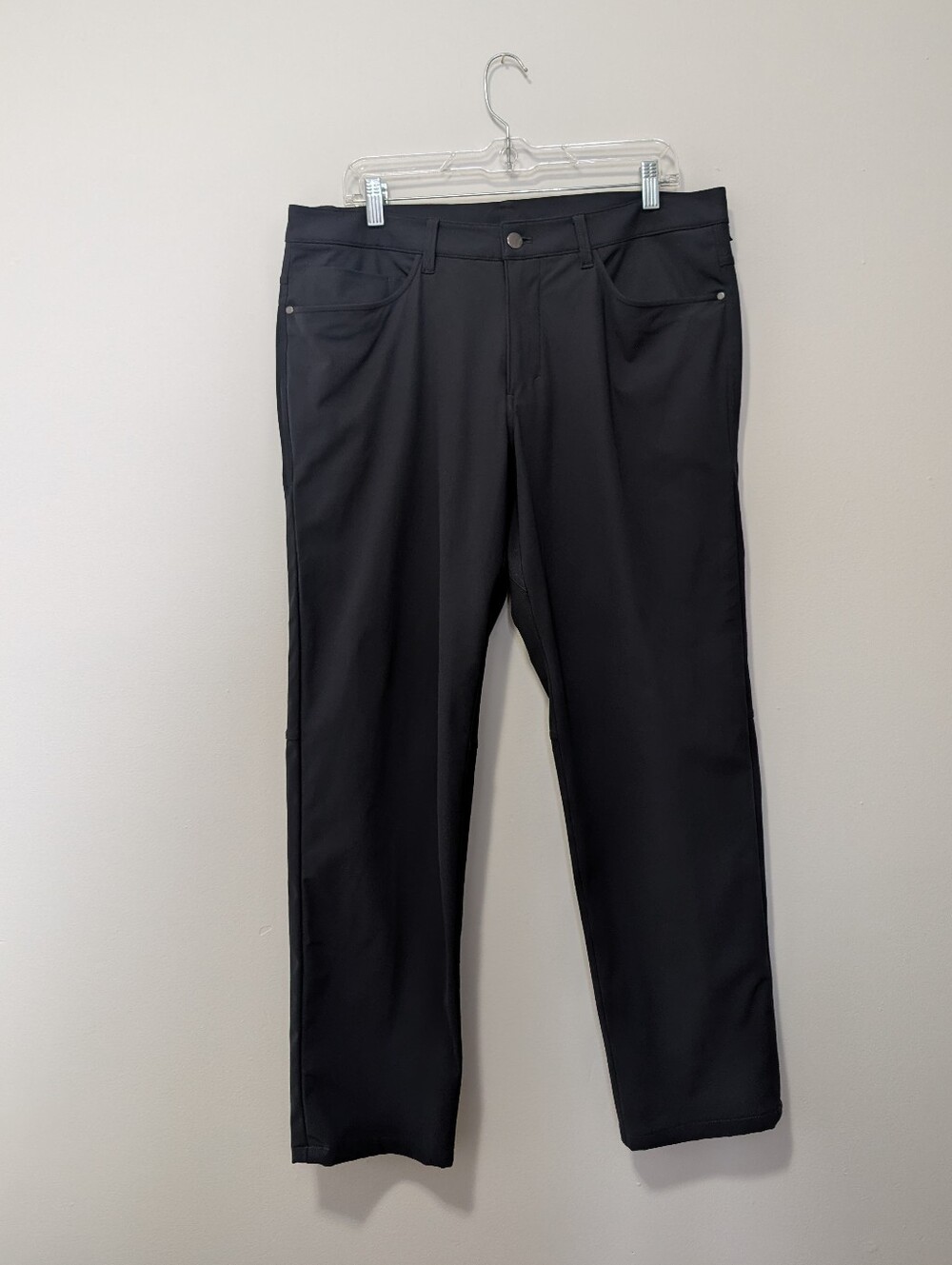 Lululemon Obsidian ABC Pant Straight Fit 5-Pocket Mens Golf Travel Trousers 34